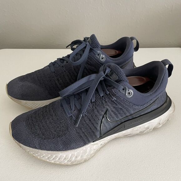 Nike React Infinity Run Flyknit 2 Blue Running Shoes Men’s 9.5 (CT2357-401) - Picture 1 of 12